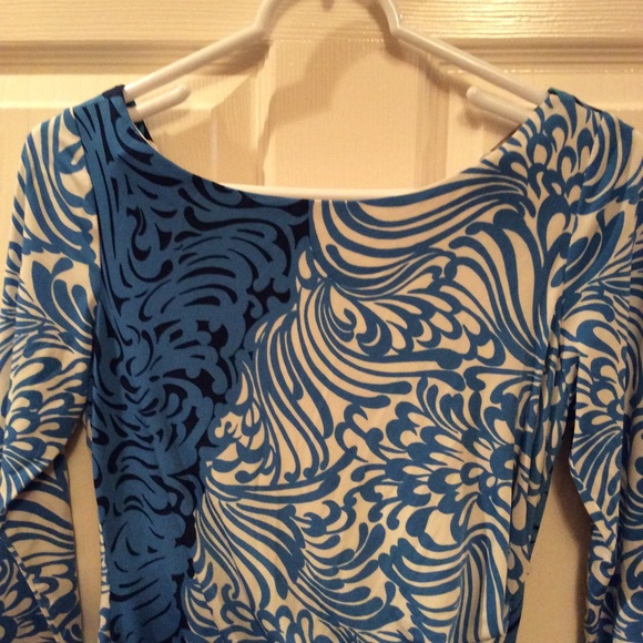 Muse blue multi dress - Picture 2 of 8